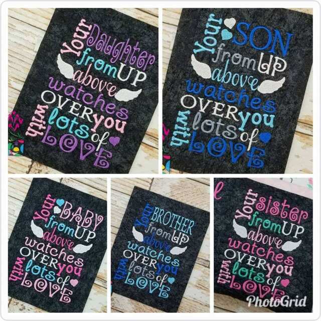 Angel Bundle Of 5 Storybook Pillow Designs - All 5x7 Includes Digital Designs Brother Sister Baby Son Daughter Pillows - image 1