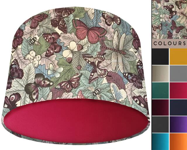 Butterfly Lampshade Country Home Decor, Ceiling Or Table Light - image 1