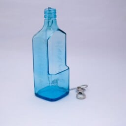 Hanging Succulent Planter Pot From Bombay Sapphire Gin Bottle - thumbnail 2