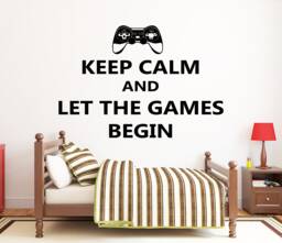 Gamer Wall Decal Video Game Controller, Gaming Room Decor Vg051 - thumbnail 1