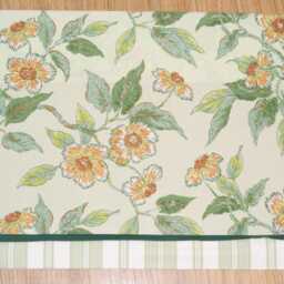"Green Floral Window Valance 17"" X 65" - thumbnail 3