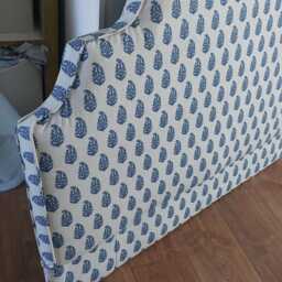 Bespoke Indigo Paisley Blue Headboard /Sizes - thumbnail 2