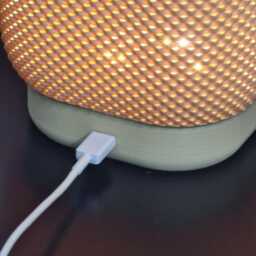 Rechargeable Table Lamp Cordless Bedside Wood Pla, Ambient Lighting Mid-Century Modern Dimmable - thumbnail 3