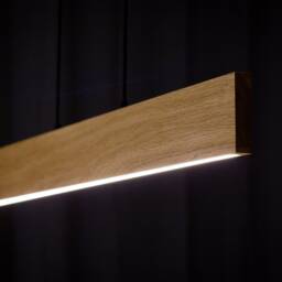Dimmable Modern Led Pendant Light - Wooden Lamp - thumbnail 2