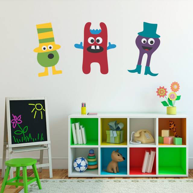 Monster Wall Decals Set Children's Vinyl Art - image 1