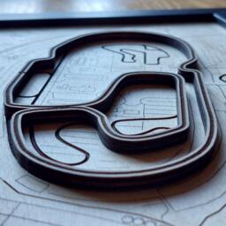 Charlotte Motor Speedway Wall Art Laser Engraved Wood, Nascar Gift - thumbnail 2