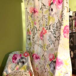 Designers Guild Decorative Pillow Pink & Green Silk Velvet, 16 - thumbnail 2