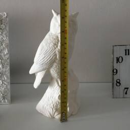 Ceramic Owl, Ready To Paint, Bisque, Handmade Ceramics, Home Decor, Housewarming, Unpainted Figurines, Birthday Gift, Owl Art Statue - thumbnail 4