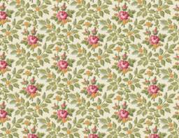 Floral Crib Sheet French Mill Rose, Pink & Green Baby Bedding - thumbnail 1