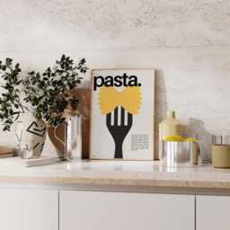 Pasta Print - Kitchen - Kitchen Prints, Poster, Foodie, Food, Cook, Pantry, Chef, Art, Penne, Spaghetti, Lover, Bon Appetit - thumbnail 2