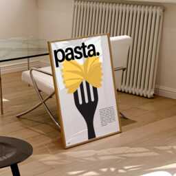 Pasta Print - Kitchen - Kitchen Prints, Poster, Foodie, Food, Cook, Pantry, Chef, Art, Penne, Spaghetti, Lover, Bon Appetit - thumbnail 3