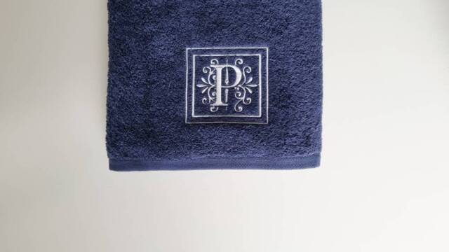 Personalized Towel/Monogrammed Hand Wedding Towels Embroidered Gift Baby - image 1