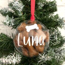 Dog Christmas Gift, Personalised Treat Bauble, Decoration, Treat, Gift For My Dog, Stocking Filler - thumbnail 3