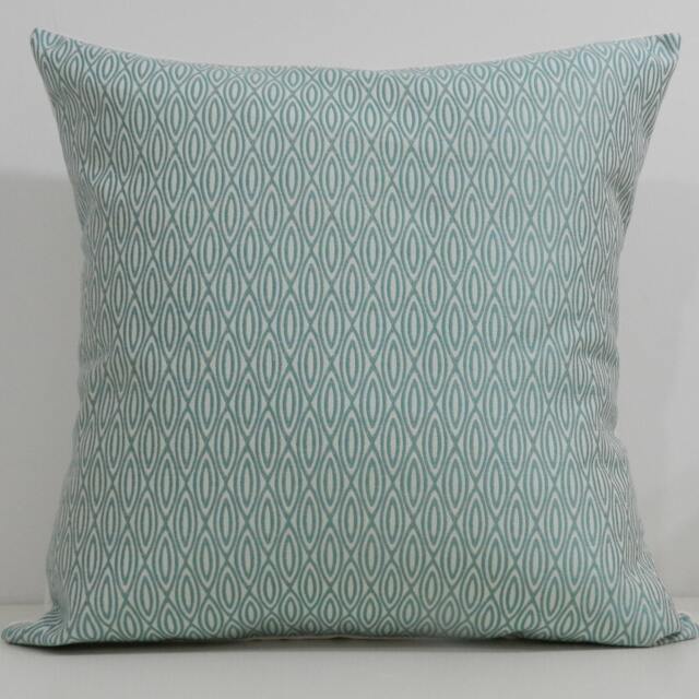 New 18x18 Inch Designer Handmade Pillow Case in Aqua