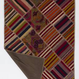 Multicolor Turkish Patchwork Rug Handmade Kilim Rug - 4' X 6'2 - thumbnail 2