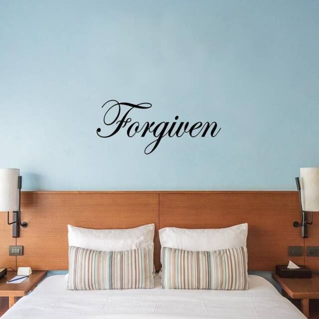 Forgiven Decal Wall Quote Inspirational Sayings Stickers Quotes Home Decor Vwaq - image 1