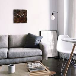 Square Wood Wall Clock With Scandinavia Moss - 12x12 - thumbnail 3