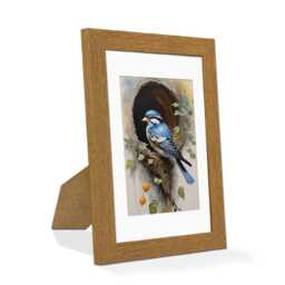 A1 A2 A3 A4 A5 Trendy Wall Art Picture Frames With Mount, Maximalist Decor Photo Frame For Best Friend Gift, Modern Oak - thumbnail 2