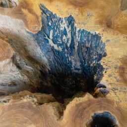 Tree Trunk Coffee Table - Unique - Modern Wood Stump Low Wooden Organic - thumbnail 4