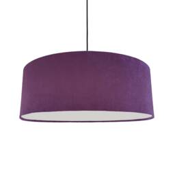 Extra Large Purple Velvet Lampshade With Diffuser