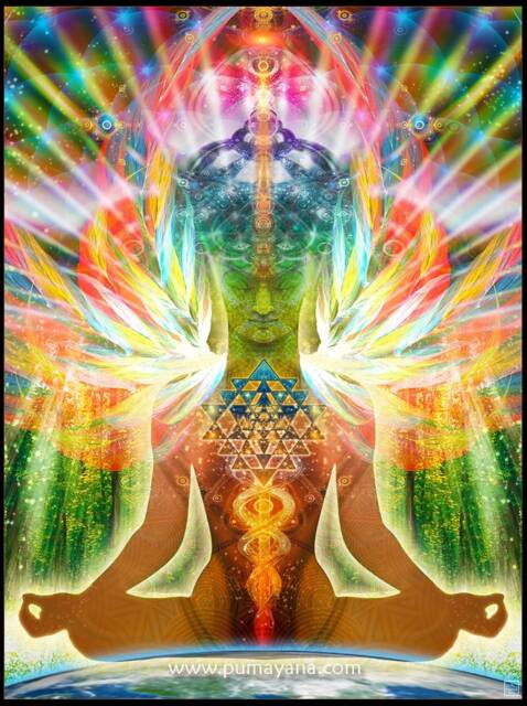 Buddha Birth Tapestry Spiritual Meditation Wall Art, Sacred Geometry - image 1