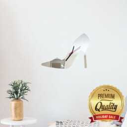 High Heeled Shoe Acrylic Clock - Many Colours Available - Bespoke Shapes & Sizes Made - thumbnail 1