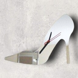 High Heeled Shoe Acrylic Clock - Many Colours Available - Bespoke Shapes & Sizes Made - thumbnail 2