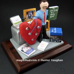 Customized Heart Doctor's Gift, Personalized Cardiologist's Figurine - Surgeon's Present Surgeon Gift Doctor - thumbnail 2