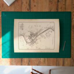Dumfries & Maxwelltown Old Map - Fine Art Print Vintique Home Wall Hanging Town Survey Map Of Galloway, From 1883 - thumbnail 2