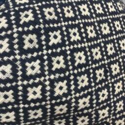Vintage Handmade Black Thai Textile Cotton Pillow Cover in Nghe An, Vietnam - thumbnail 3