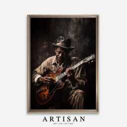 Black Man Art, Art Prints, Vintage Music Poster, Wall Masculine African Afrocentric - thumbnail 2