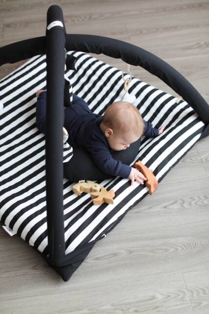 Coco Bean Luxury Baby Play Mat - Black & White - image 1