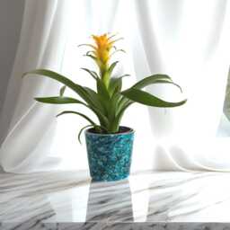 Patina Blue & Aged Copper Hand Painted Plant Pot Modern Indoor Planter - thumbnail 3