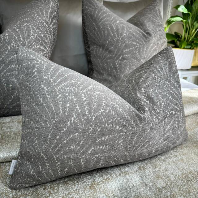 "Handmade Velvet Cushion Cover Voyage Maison Farley Chesnut, 12"" X 20" - image 1