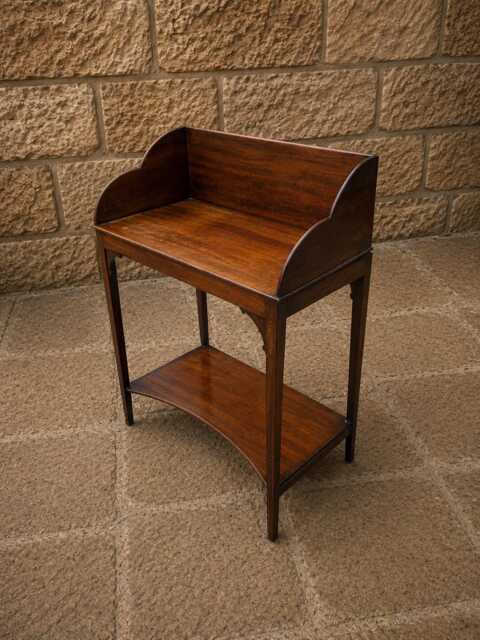Antique Regency Mahogany Washstand - Georgian Bedside Table English Country Side - image 1
