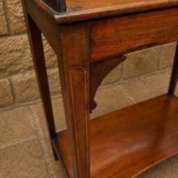 Antique Regency Mahogany Washstand - Georgian Bedside Table English Country Side - thumbnail 4