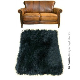 Handmade Plush Faux Fur Area Rug - Shaggy Icelandic Sheepskin Throw - thumbnail 1