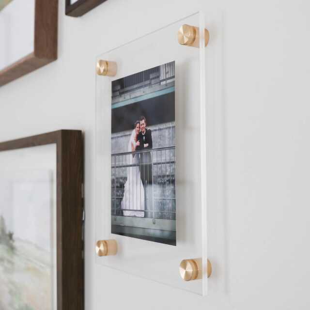 Clear Acrylic Frame For Wall With Optional Photo Print, Custom Sizes Up To 36x48 - image 1