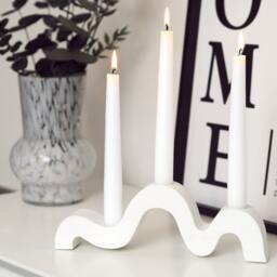 Handmade Concrete Wiggle Candle Holder Nordic Minimalist Design - thumbnail 2