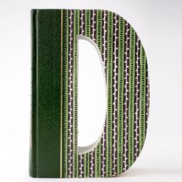 Book Letter - D Book Art, Cut Letters, Unique Engagement Gift, Nursery Decor, Home Baby - thumbnail 1