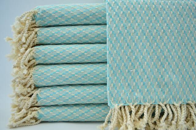 "Mint Green Towel, 38""x67" - image 1