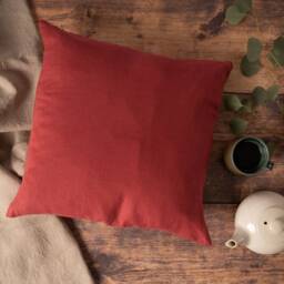 Pink Linen Cushion Covers, Pure Stone Washed & Softened Cushions 45cm X - 18 - thumbnail 3