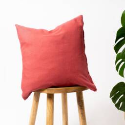 Pink Linen Cushion Covers, Pure Stone Washed & Softened Cushions 45cm X - 18 - thumbnail 2