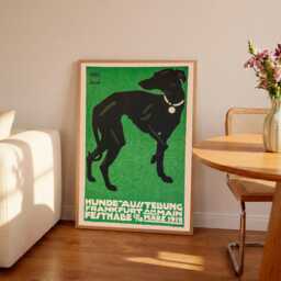 Vintage Greyhound Art Nouveau Poster By Ludwig Hohlwein - thumbnail 1