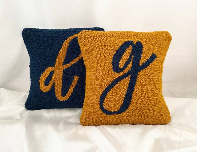 Handmade Initial Pillow - image 1