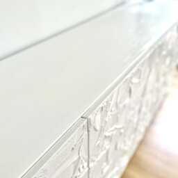 Custom White Oak Sideboard Handmade Textured Gloss Finish - thumbnail 3
