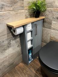 Rustic Wood Toilet Roll Paper Holder