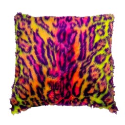 Ultra Fluffy & Luxurious Scatter Cushion Covers To Fit An 18 X Cushion, Rainbow Camouflage Camo Multicoloured - thumbnail 3