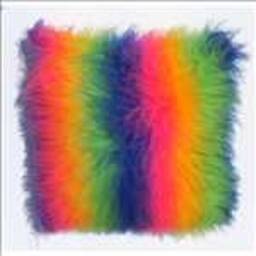 Ultra Fluffy & Luxurious Scatter Cushion Covers To Fit An 18 X Cushion, Rainbow Camouflage Camo Multicoloured - thumbnail 2