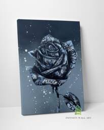 Graffiti Rose Canvas Art Wall Fashion Print Picture Banksy Style Home Decor -C966 - thumbnail 1